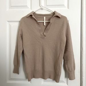Aritzia The Group by Babaton Circuit Sweater (Tan)